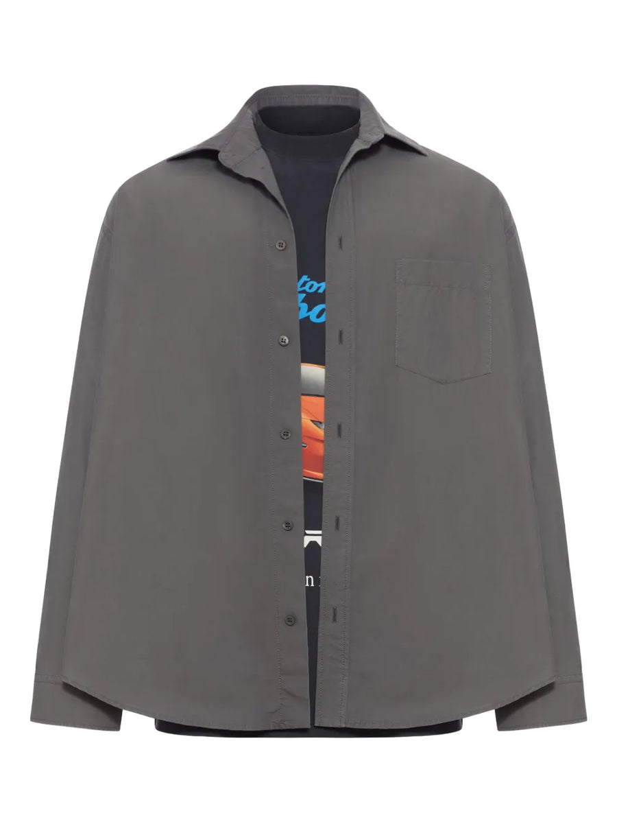 x Automobili Lamborghini layered poplin shirt