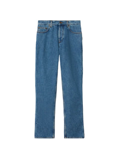 straight five-pocket jeans