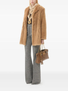 Panthea chevron-pattern shoulder bag