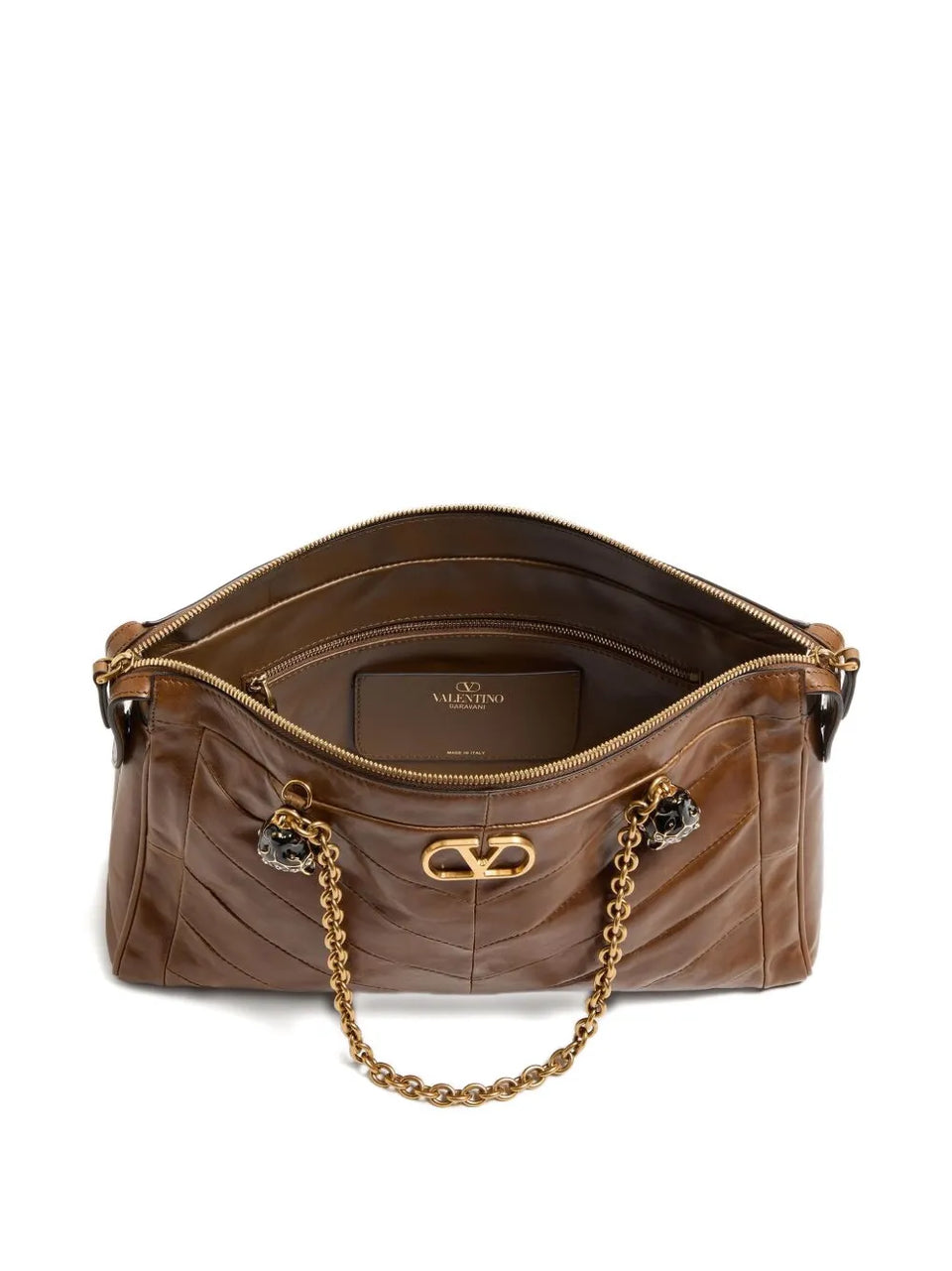 Panthea chevron-pattern shoulder bag