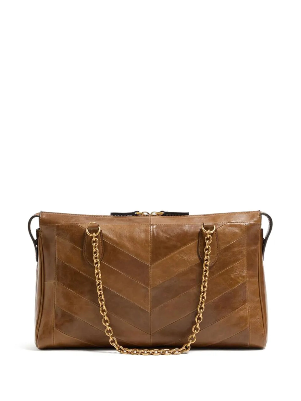 Panthea chevron-pattern shoulder bag