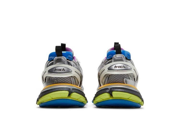 Balenciaga Track Leather Free White Silver Multi