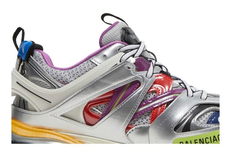 Balenciaga Track Leather Free White Silver Multi