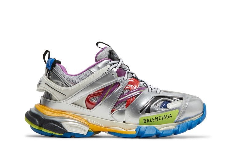 Balenciaga Track Leather Free White Silver Multi