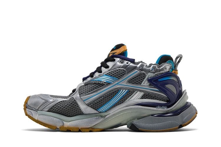 Balenciaga Runner Sneaker Grey Orange Aqua