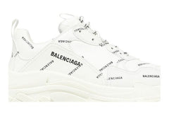 Balenciaga Triple S Sneaker Allover Logo - White
