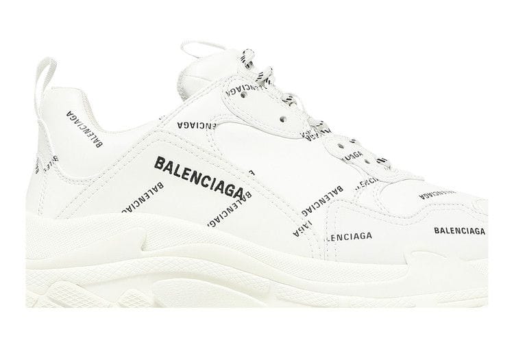 Balenciaga Triple S Sneaker Allover Logo - White