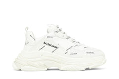 Balenciaga Triple S Sneaker Allover Logo - White