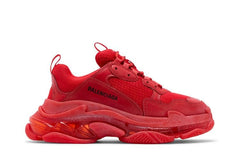 Balenciaga Triple S Sneaker Clear Sole - Red