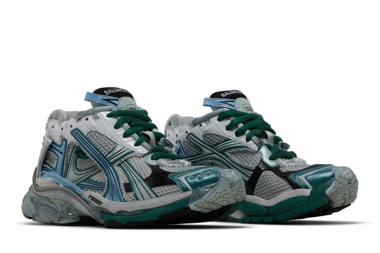 Balenciaga Runner Sneaker White Green Blue
