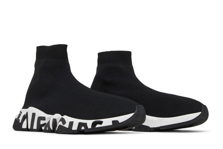 Balenciaga Speed Sneaker Midsole Graffiti - Black White