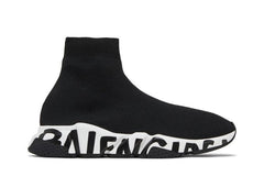 Balenciaga Speed Sneaker Midsole Graffiti - Black White