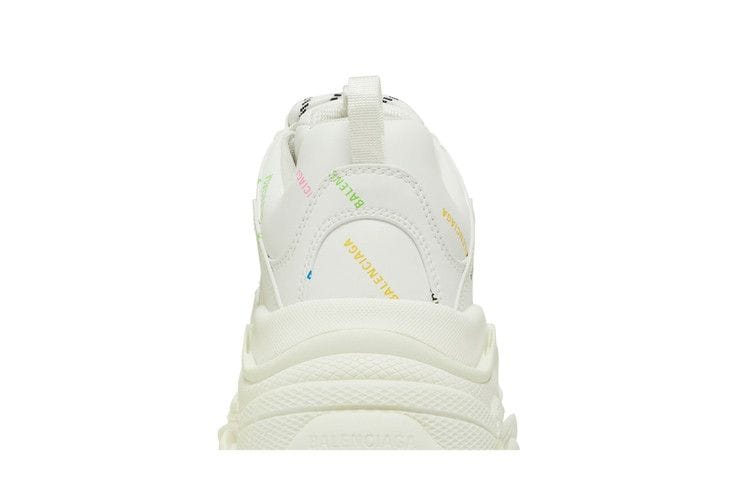 Balenciaga Triple S Sneaker Allover Logo - White Multi