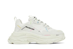 Balenciaga Triple S Sneaker Allover Logo - White Multi