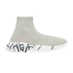 Balenciaga Speed 2.0 Sneaker Worn-Out Graffiti - Grey