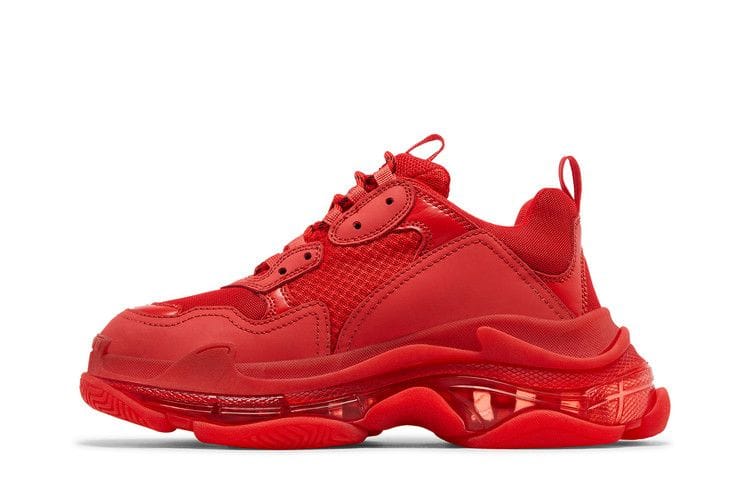 Balenciaga Triple S Sneaker Clear Sole - Red 2019