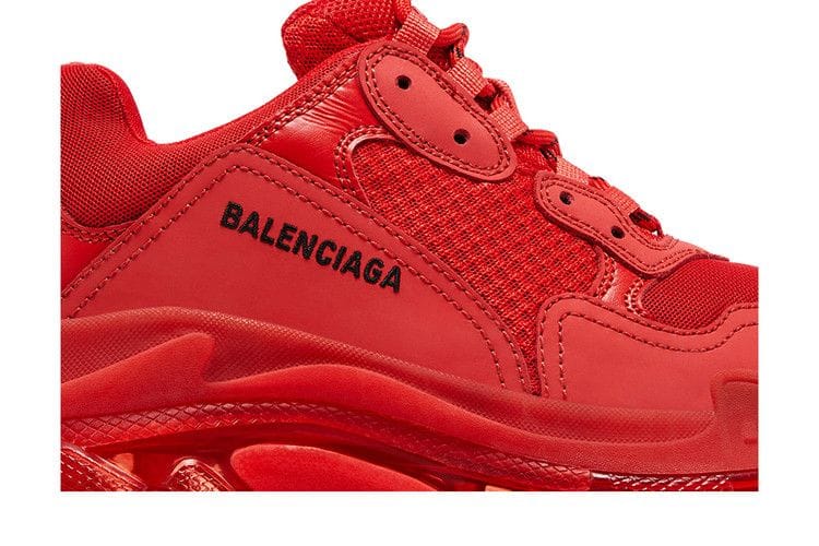 Balenciaga Triple S Sneaker Clear Sole - Red 2019