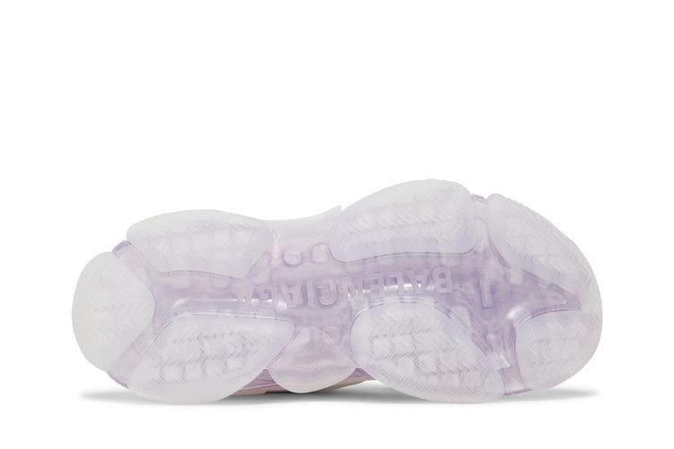 Balenciaga Triple S Clear Sole Leather Free Light Blue Grey Light Purple White (Women's)