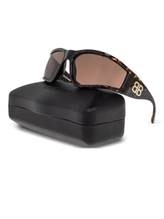 rectangle-frame branded sunglasses