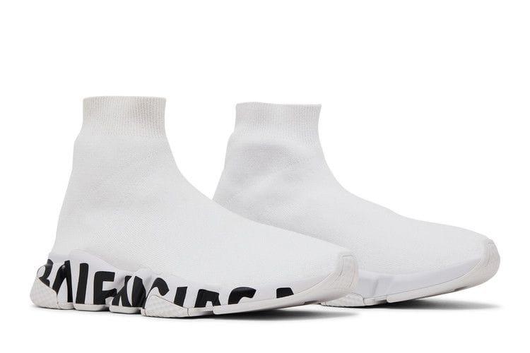 Balenciaga Speed Sneaker Midsole Graffiti - White Black