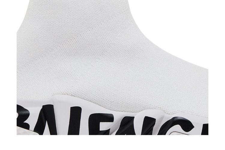 Balenciaga Speed Sneaker Midsole Graffiti - White Black