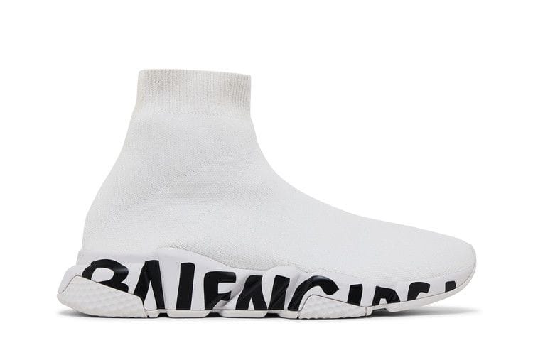 Balenciaga Speed Sneaker Midsole Graffiti - White Black