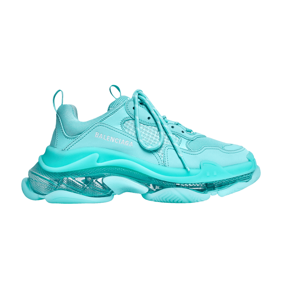 Balenciaga Triple S Sneaker Clear Sole - Turquoise