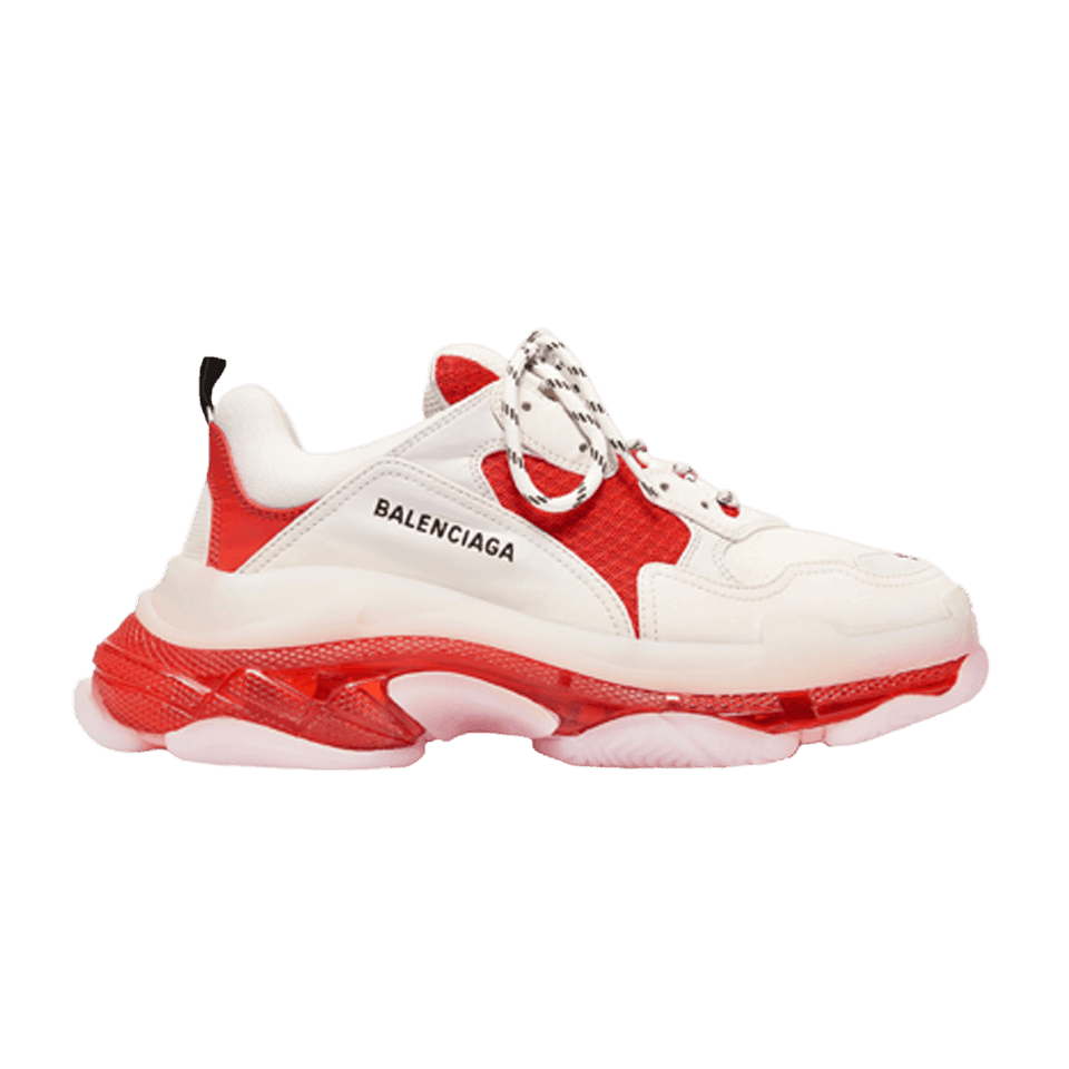 Balenciaga Wmns Triple S 'Clear Sole - Red'