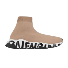 Balenciaga Speed Sneaker Midsole Graffiti - Beige