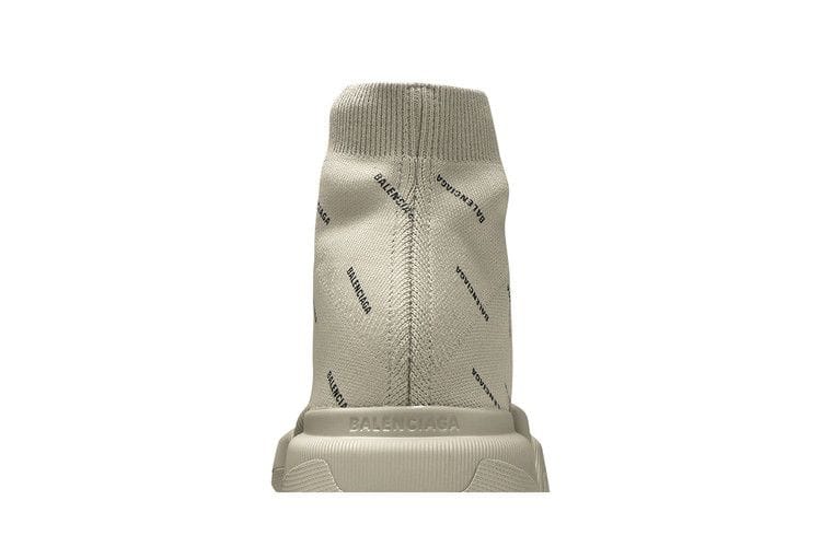 Balenciaga Speed Trainer 2.0 All Over Logo Beige