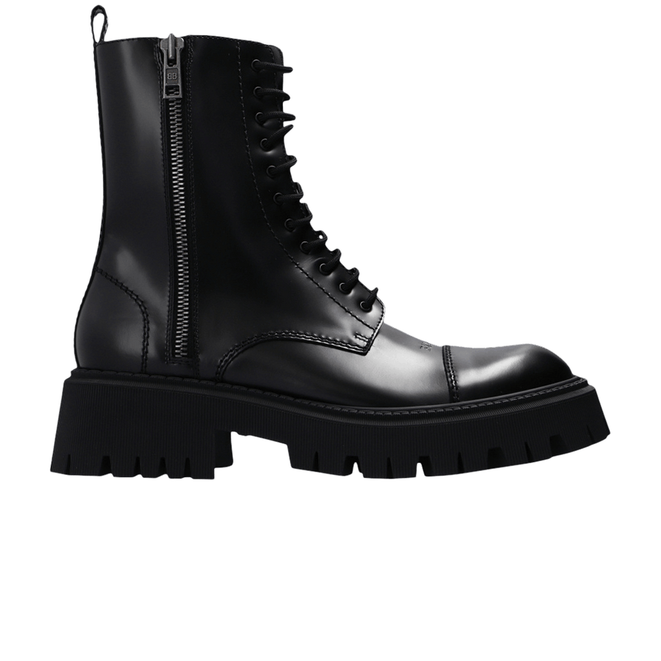 Balenciaga Tractor Bootie Black