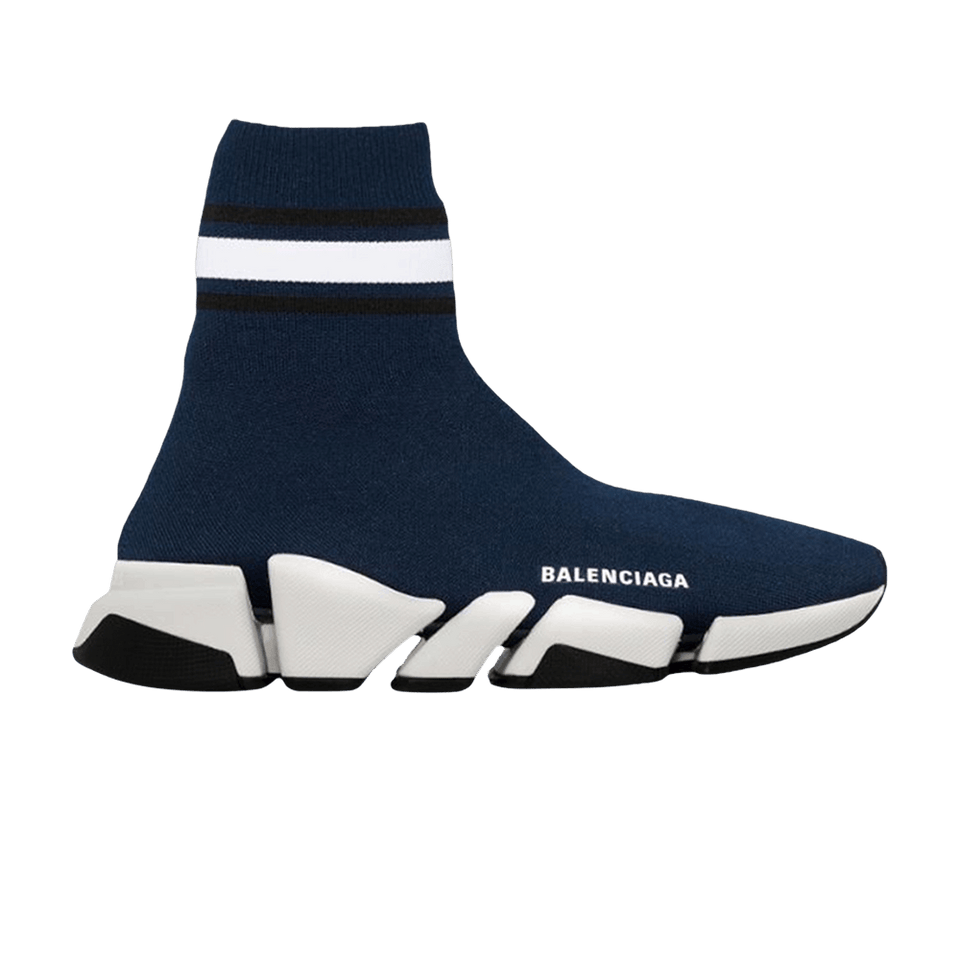 Balenciaga Wmns Speed 2.0 Trainer 'Striped - Navy'