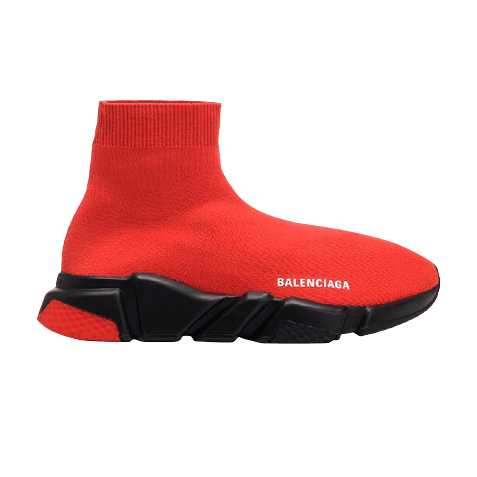 Balenciaga Speed Knit Trainer Red Black