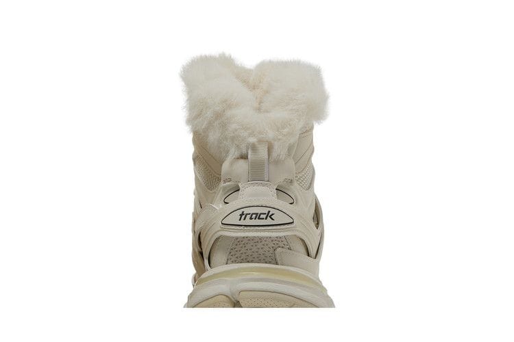 Balenciaga Track Hike Boots Faux Fur Beige (Women's)