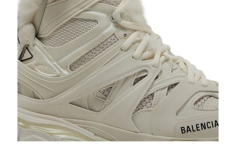 Balenciaga Track Hike Boots Faux Fur Beige (Women's)