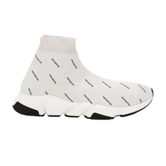 Balenciaga Wmns Speed Trainer 'Allover Logo - Pearl Grey'