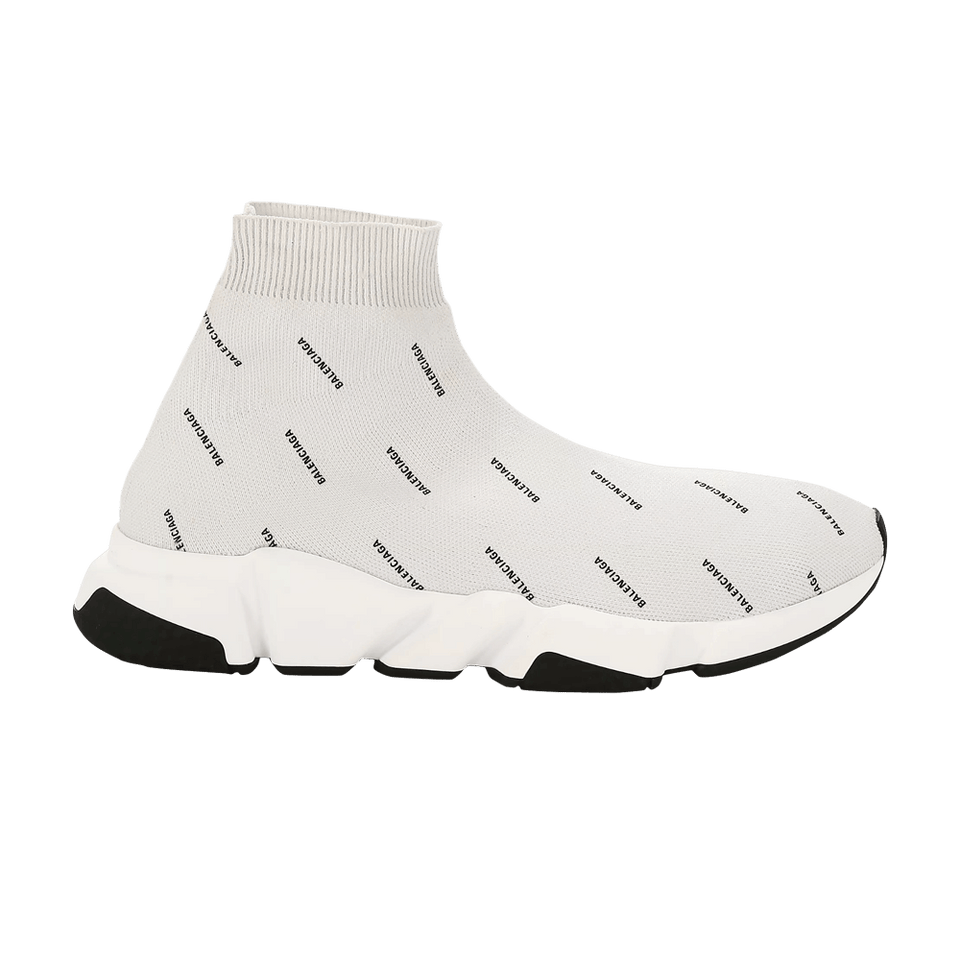 Balenciaga Wmns Speed Trainer 'Allover Logo - Pearl Grey'