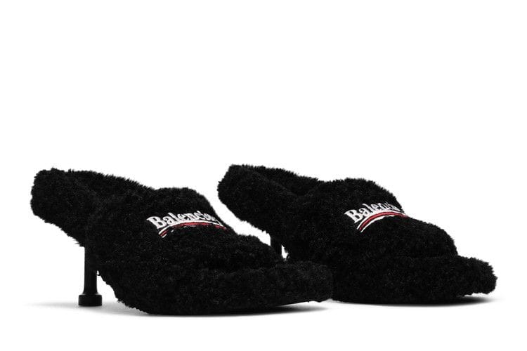Balenciaga Furry Sandal M80 Black (Womens)