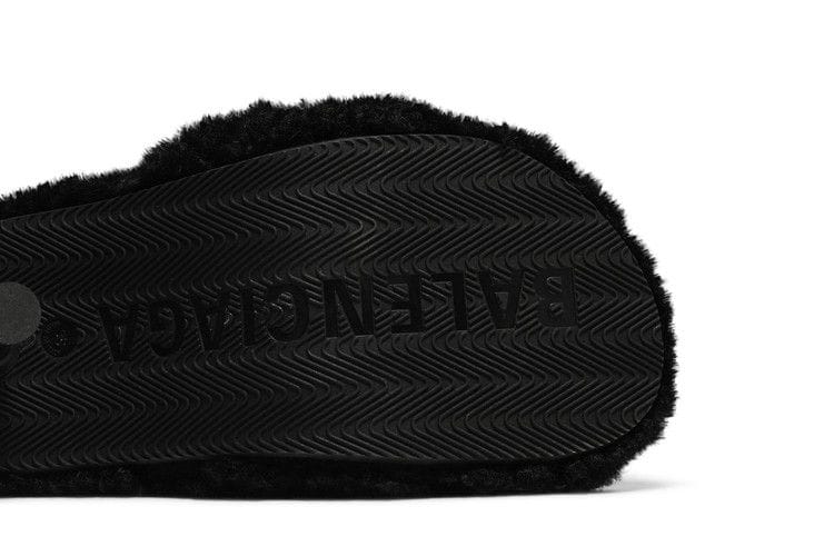 Balenciaga Furry Sandal M80 Black (Womens)