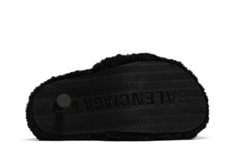 Balenciaga Furry Sandal M80 Black (Womens)