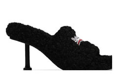 Balenciaga Furry Sandal M80 Black (Womens)