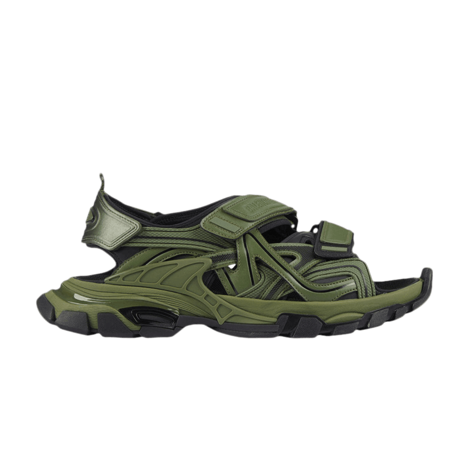 Balenciaga Track Sandal Khaki Black