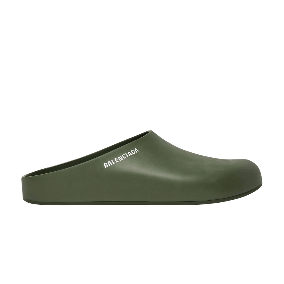 Balenciaga Pool Closed Slide Dark Green