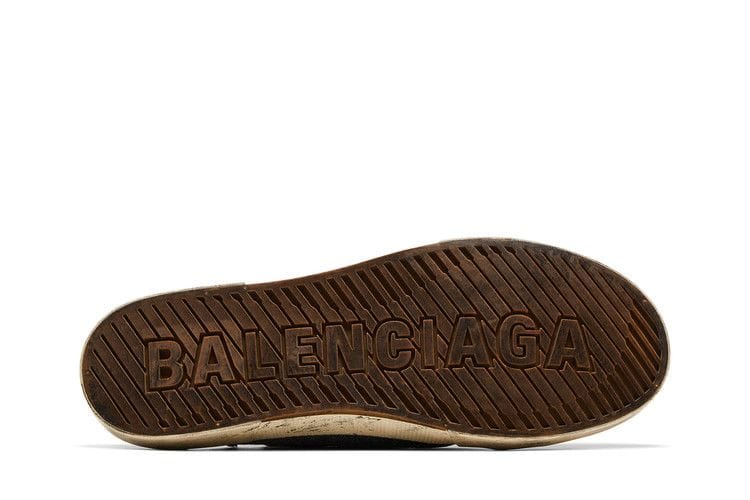 Balenciaga Paris Sneaker Mule Destroyed - Denim