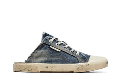 Balenciaga Paris Sneaker Mule Destroyed - Denim