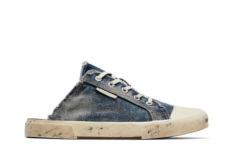Balenciaga Paris Sneaker Mule Destroyed - Denim