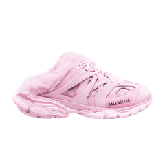 Balenciaga Track Mule Pink Faux Fur (Women's)