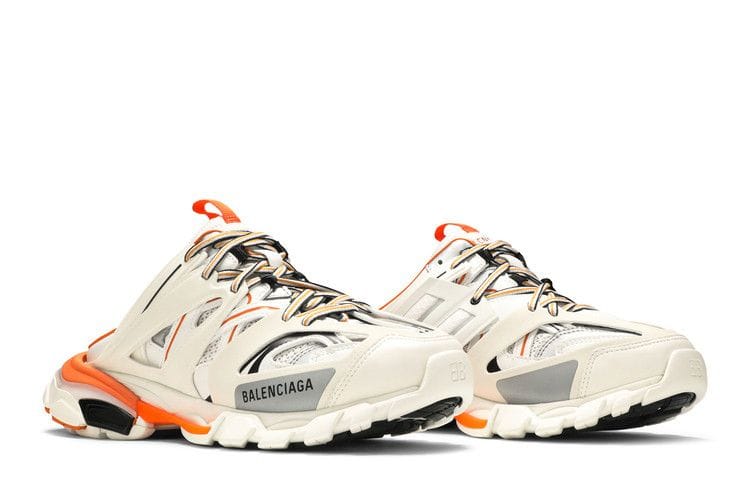 Balenciaga Track Mule White Orange