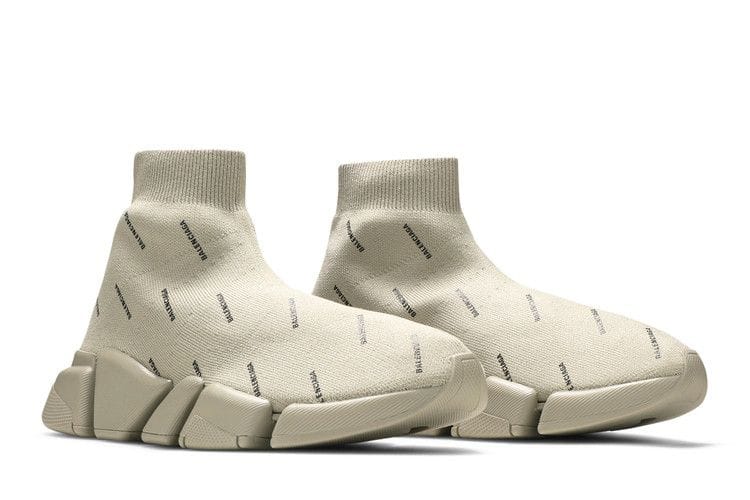 Balenciaga Wmns Speed 2.0 Sneaker 'Allover Logo - Sand'