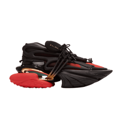 Balmain Unicorn Low Black Red